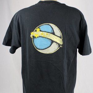 Earth and Sky Celestial Planet Stars Astronomy New T-shirt Adult XL Black Tee